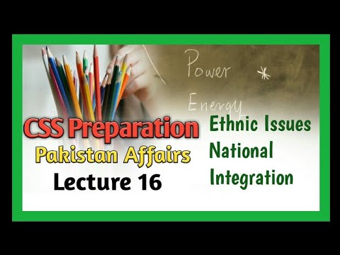 Xvi. ethnic issues and national integration