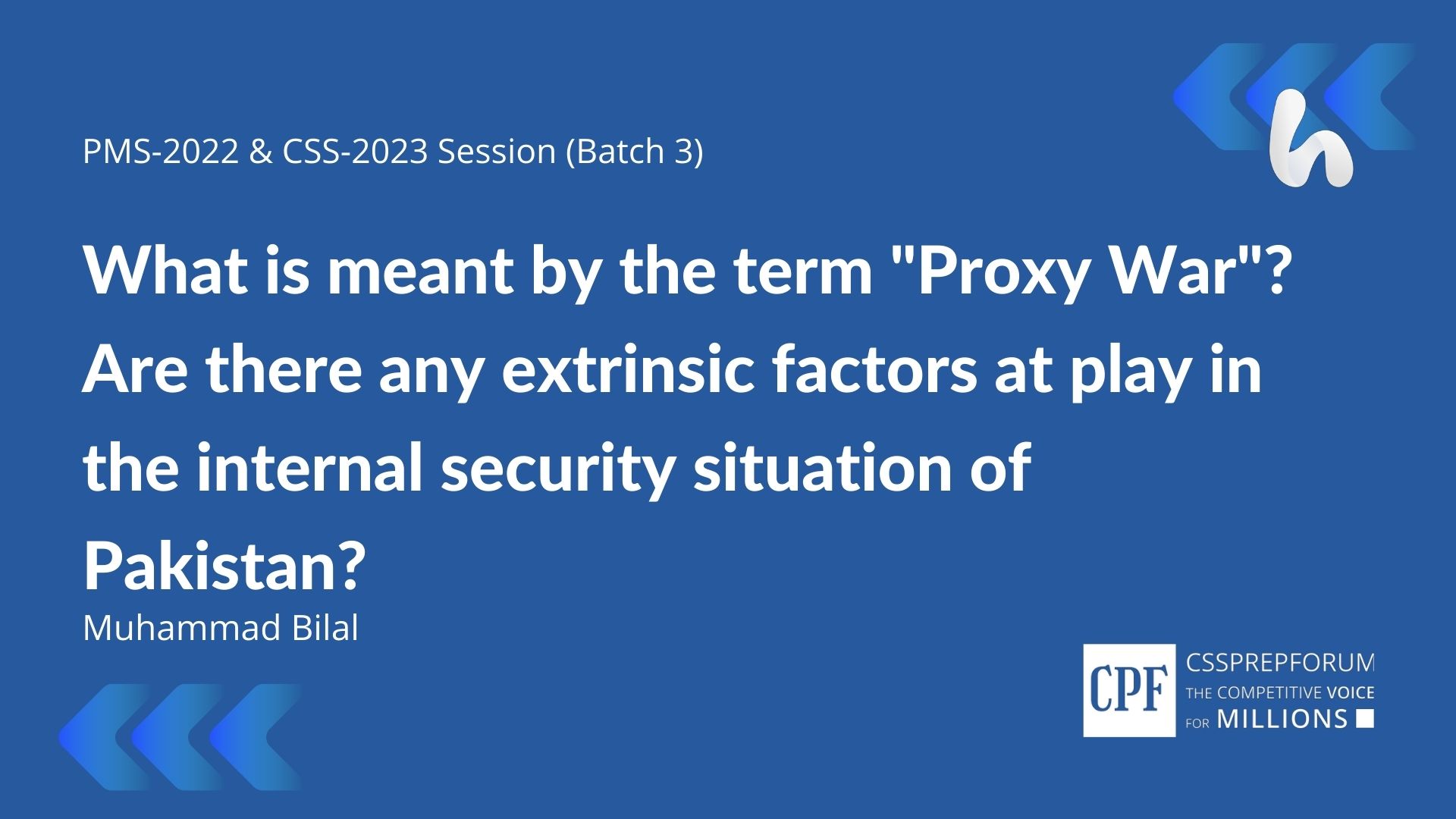 Xxv. proxy wars: role of external elements