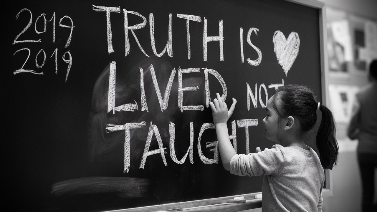 5. truth is lived, not taught. 2019