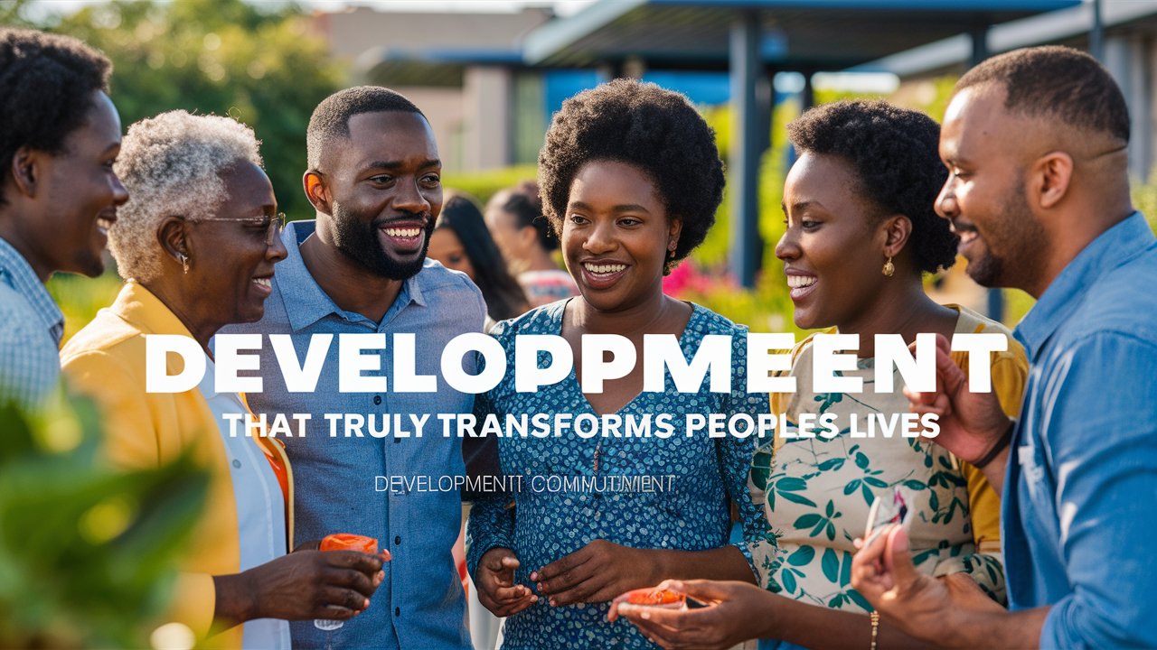 1. real development should transform people lives, not just economic statistics 2018