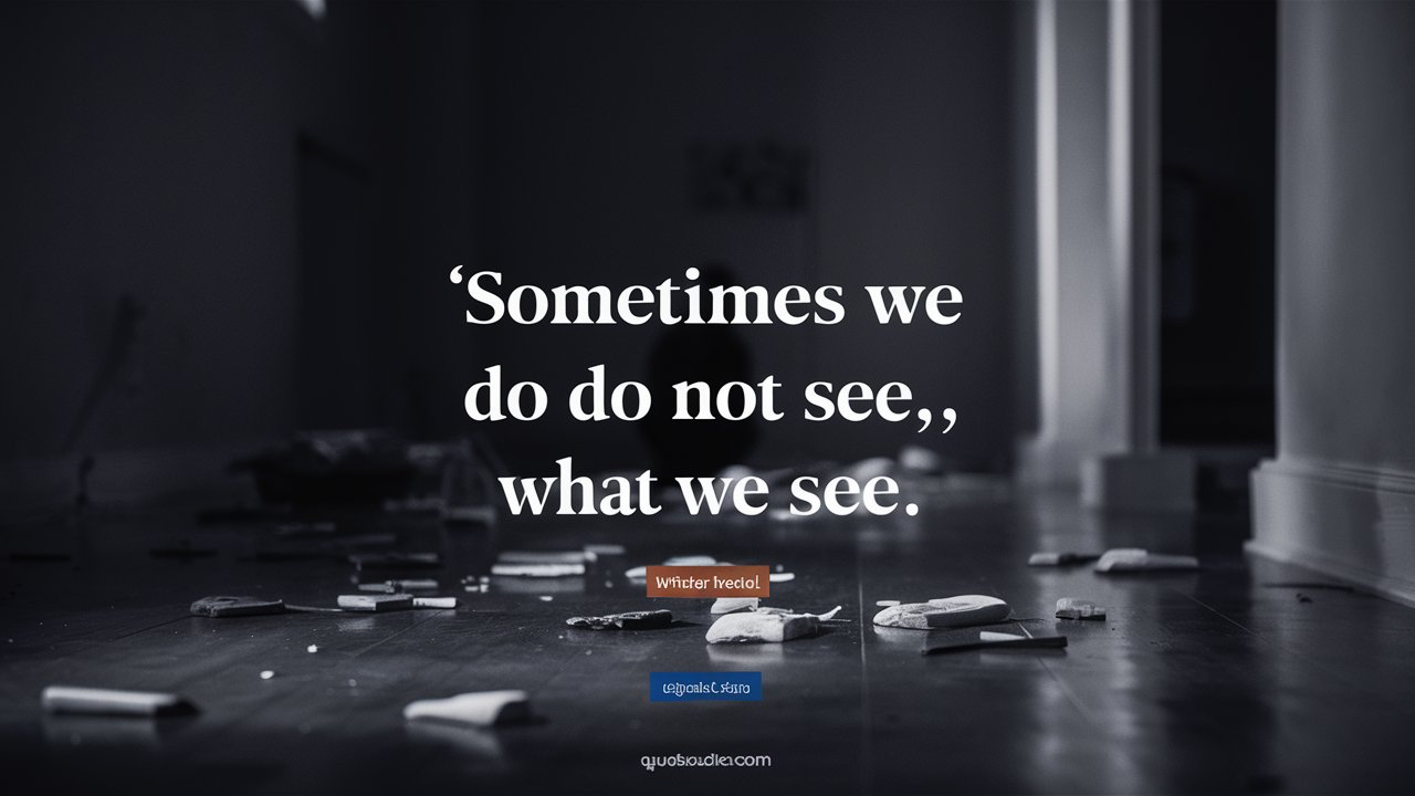 8. sometime we do not see, what we see. 2019